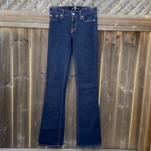 7 For All Mankind Dark Blue Flare Jeans